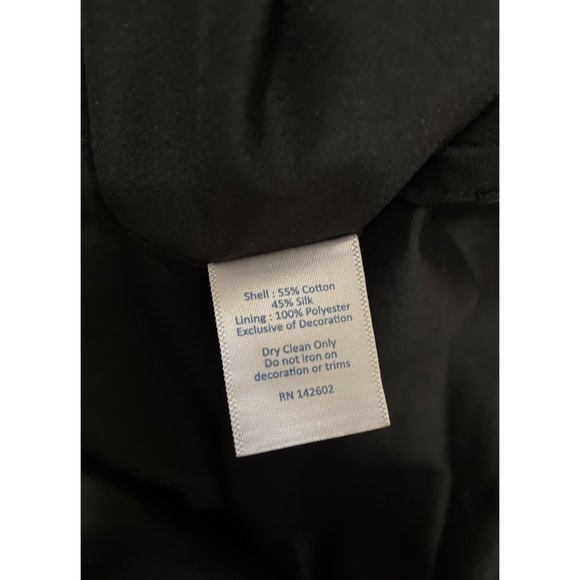 NWOT Sail to Sable Black Dress Velvet Trim Jewel Embellished Neckline Size 8 - Picture 5 of 5